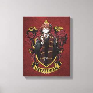 HARRY POTTER™ | Anime Ron Weasley House Wappen Leinwanddruck