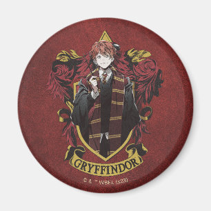 HARRY POTTER™   Anime Ron Weasley House Wappen Magnet