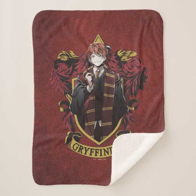 HARRY POTTER™ | Anime Ron Weasley House Wappen Sherpadecke (Vorderseite)