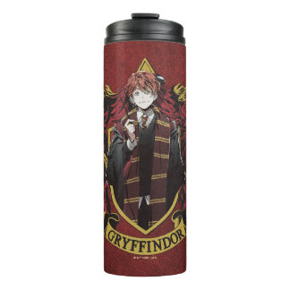 HARRY POTTER™ | Anime Ron Weasley House Wappen Thermosbecher