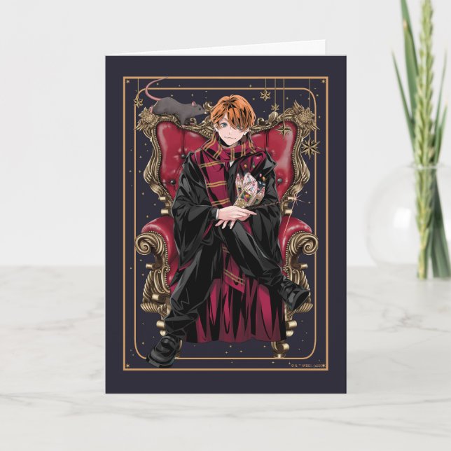 HARRY POTTER™ | Anime Ron Weasley Sitzplatz Karte (Vorderseite)