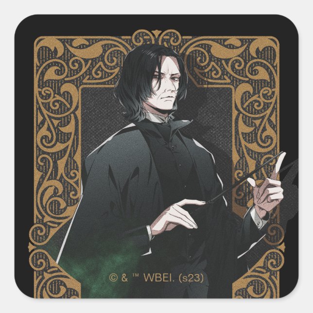 HARRY POTTER™ | Anime Snape Frame Graphic Quadratischer Aufkleber (Vorderseite)