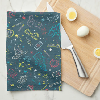 HARRY POTTER™ Artifakt Line Art Pattern Adult Geschirrtuch