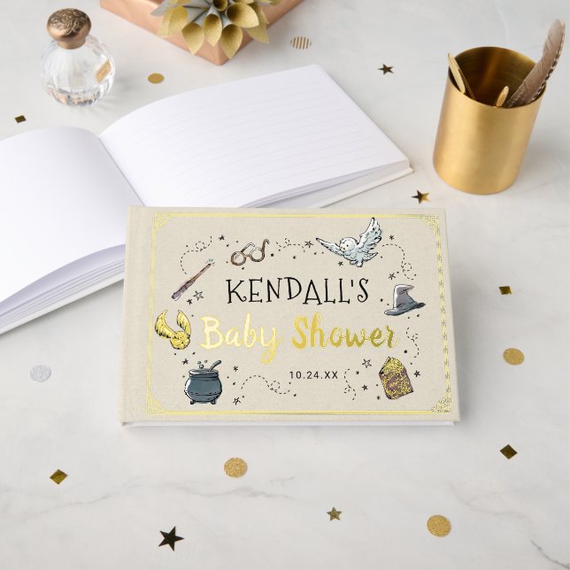 Harry Potter Baby Shower Invitation Gästebuch (Vorderseite Offen)
