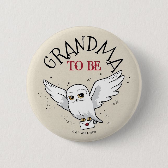 Harry Potter Baby Shower Oma wird Button (Vorderseite)