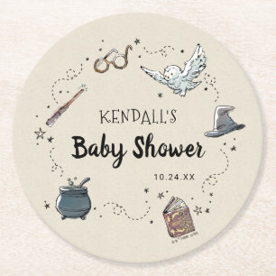 HARRY POTTER™ Baby Shower Runder Pappuntersetzer