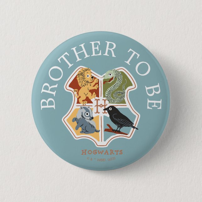 Harry Potter Babyparty | Bald Wird Ein Bruder Button (Vorderseite)