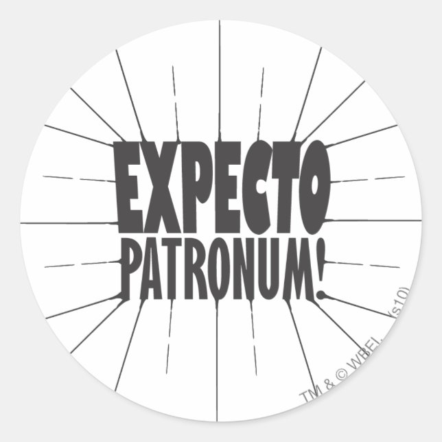 Harry Potter-Bann | Expecto Patronum! Runder Aufkleber (Vorderseite)