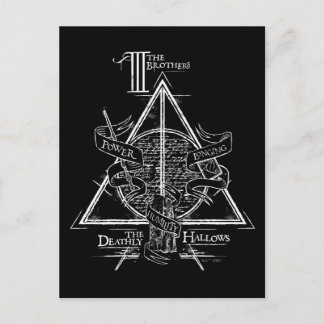 Harry Potter-Bann TOTEN | HEILIGT Grafik Postkarte