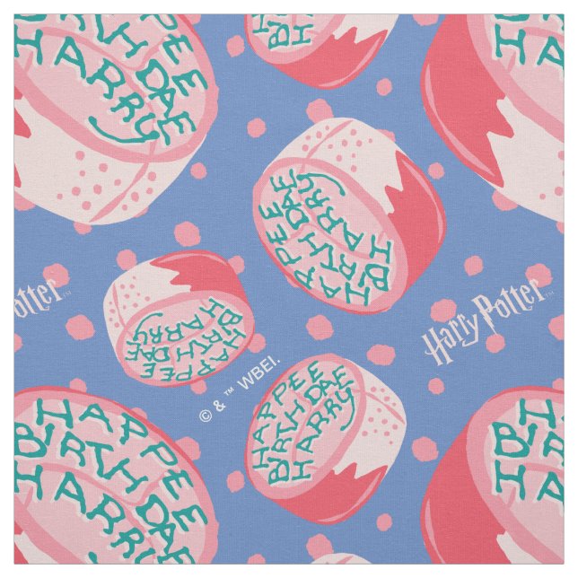 HARRY POTTER™ Birthday Cake Pattern Stoff (Muster)