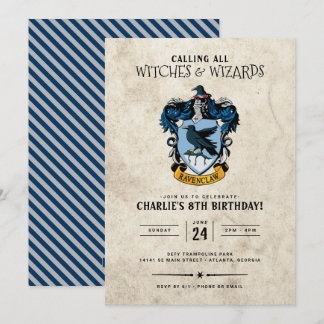 Harry Potter Birthday | Einladung von Ravenclaw