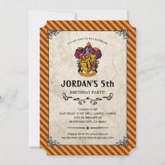 Harry Potter Birthday | Gryffindor Einladung