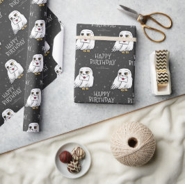 Harry Potter Birthday | Hedwig Chalkboard Geschenkpapier