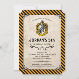 Harry Potter Birthday | Hufflepuff Einladung