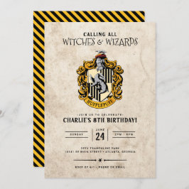 Harry Potter Birthday | Hufflepuff Einladung