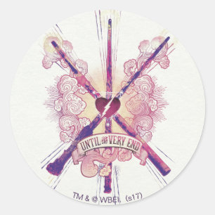 Harry Potter Bis zum Ende Runder Aufkleber