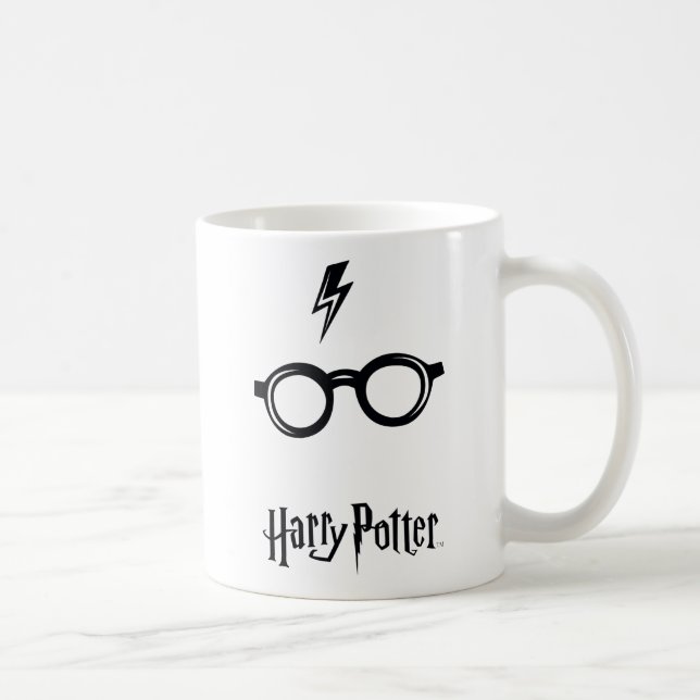 Harry Potter | Blitz-Narbe und Brille Kaffeetasse (Rechts)
