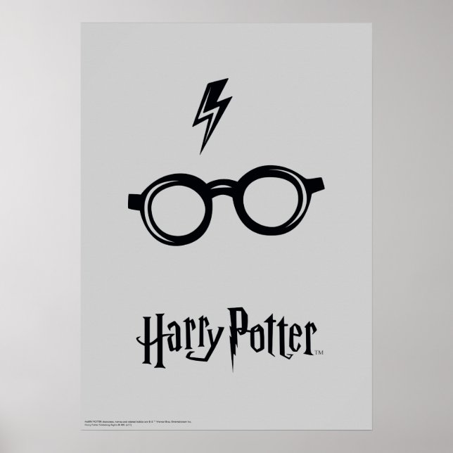Harry Potter | Blitzspur und Brille Poster (Vorne)