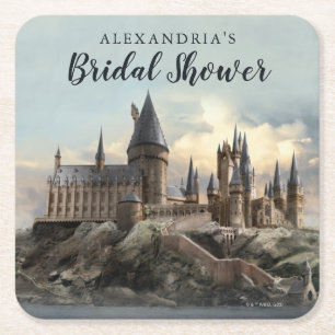 Harry Potter Brautparty Hogwarts Schloss Rechteckiger Pappuntersetzer