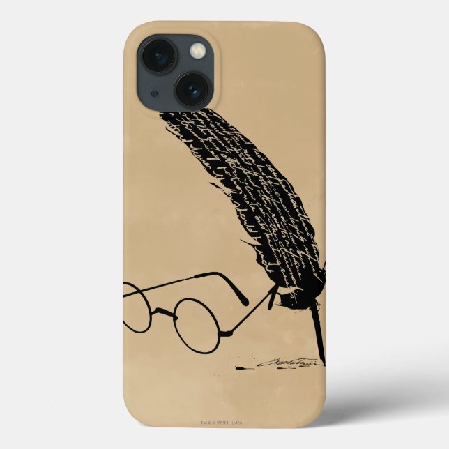 Harry Potter | Brille und Quill Case-Mate iPhone Hülle (Rückseite)