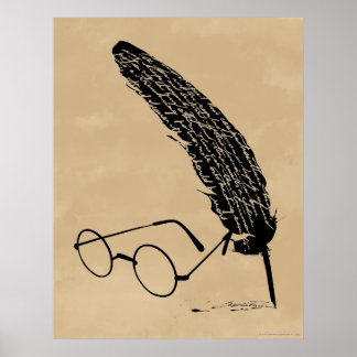Harry Potter | Brille und Quill Poster