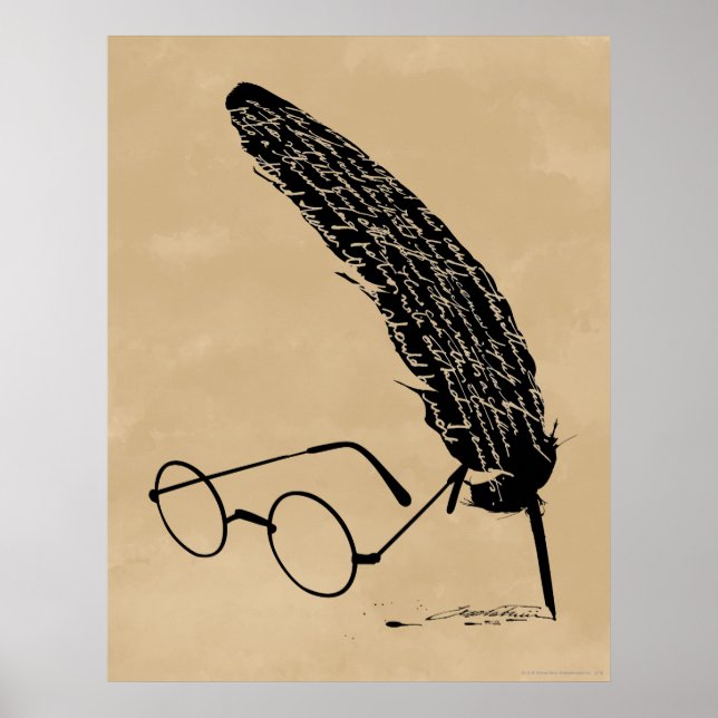 Harry Potter | Brille und Quill Poster (Vorne)