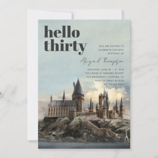Harry Potter | Burg Hogwarts 30. Geburtstag Einladung
