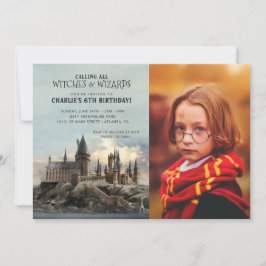 Harry Potter | Burg Hogwarts Geburtstag - Foto Einladung
