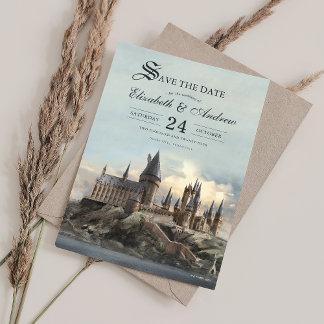 Harry Potter | Burg Hogwarts Save the Date Einladung