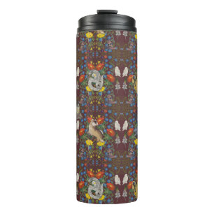 HARRY POTTER™   Burgundy Watercolor Icon Muster Thermosbecher