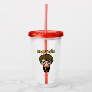 Harry Potter Cartoon Art Acryltrinkbecher