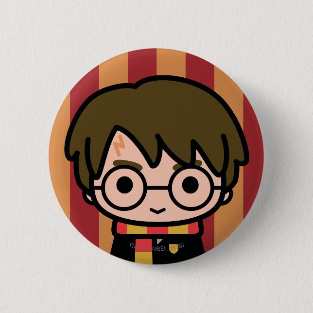 Harry Potter Cartoon Art Button (Vorderseite)