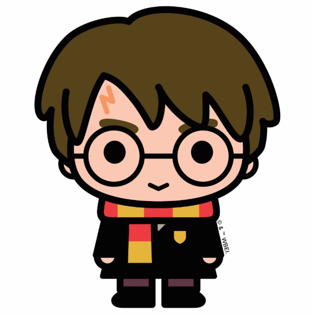 Harry Potter Cartoon Art Fotoskulptur Magnet (Vorne)
