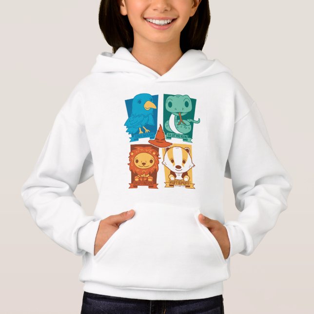 HARRY POTTER™ | CARTOON HOGWARTS™ HOUSTS™ HOODIE (Vorderseite)