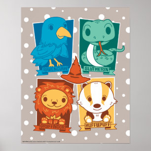 HARRY POTTER™   CARTOON HOGWARTS™ HOUSTS™ POSTER