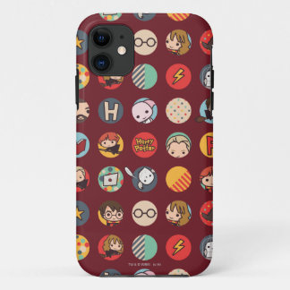 Harry Potter Cartoon Icons Muster iPhone 11 Hülle
