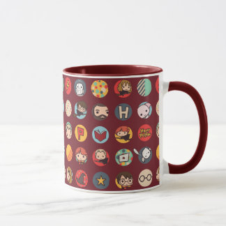 Harry Potter Cartoon Icons Muster Tasse