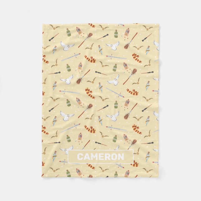 Harry Potter Cartoon Pattern Fleecedecke (Vorderseite)