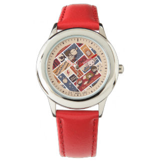 Harry Potter Cartoon Scenes Pattern Armbanduhr