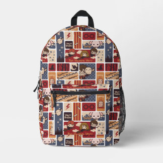 Harry Potter Cartoon Scenes Pattern Bedruckter Rucksack