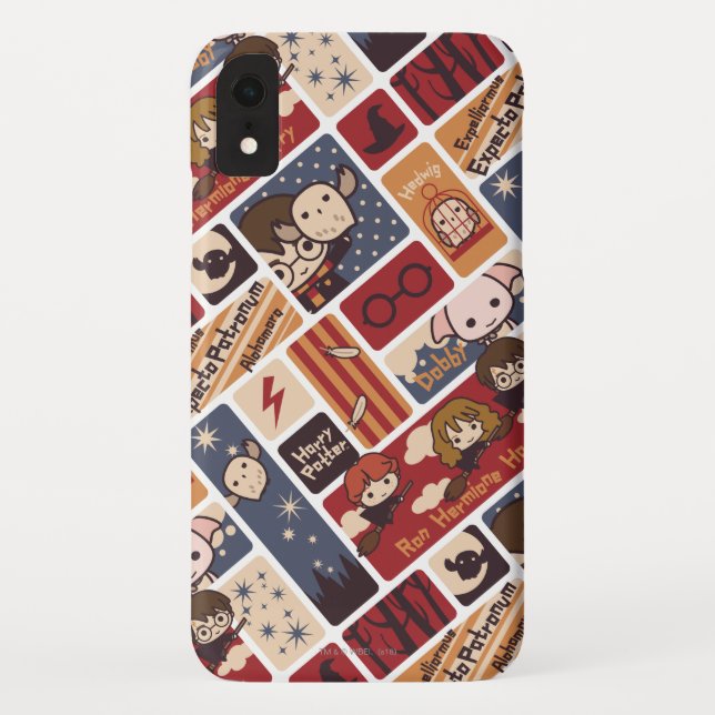 Harry Potter Cartoon Scenes Pattern Case-Mate iPhone Hülle (Rückseite)