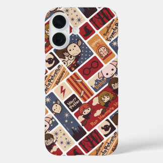 Harry Potter Cartoon Scenes Pattern iPhone 16 Hülle