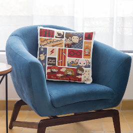 Harry Potter Cartoon Scenes Pattern Kissen