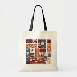 Harry Potter Cartoon Scenes Pattern Tragetasche