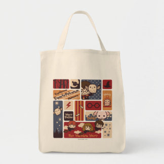 Harry Potter Cartoon Scenes Pattern Tragetasche