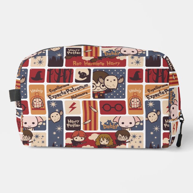 Harry Potter Cartoon Scenes Pattern Waschbeutel (Vorderseite)
