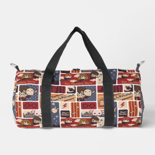 Harry Potter Cartoon-Szenen-Muster Duffle Bag
