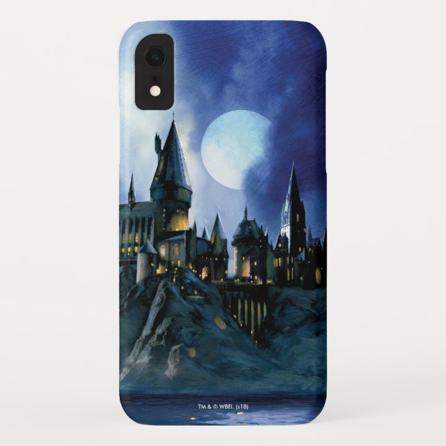 Harry Potter Castle | Hogwarts bei Nacht Case-Mate iPhone Hülle (Rückseite)