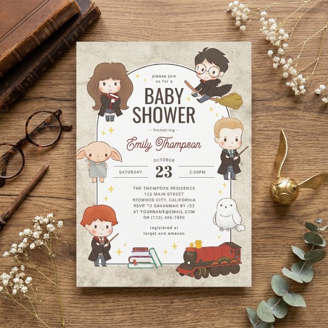 Harry Potter Character Magical Baby Shower Einladung (Von Creator hochgeladen)