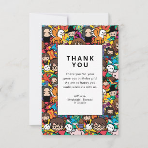 Harry Potter Character Pattern Birthday Vielen Dan Einladung